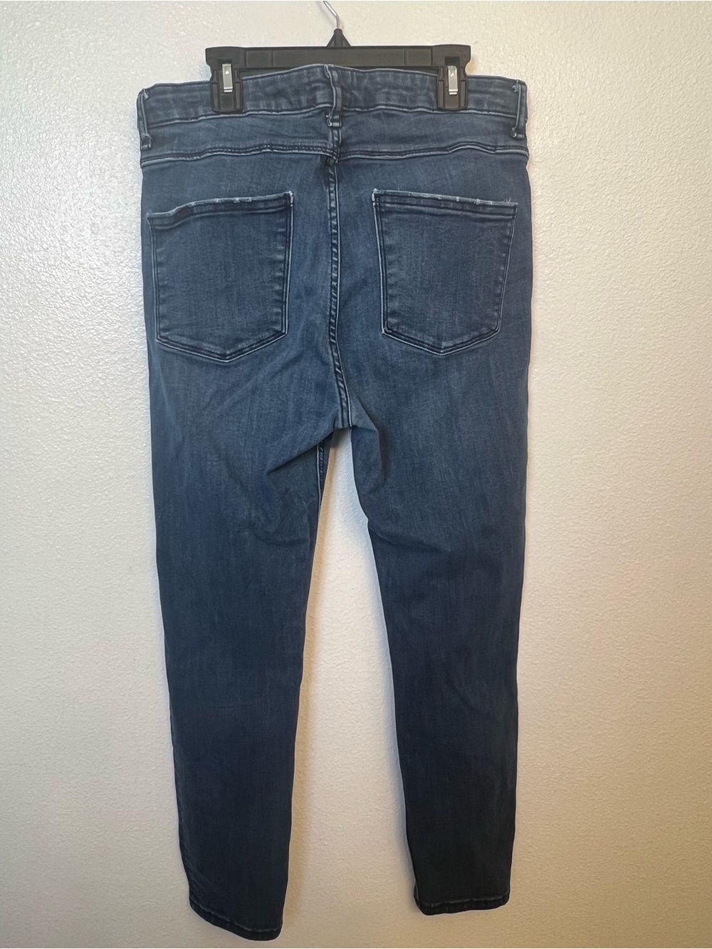 Zara Women's Skinny Jeans - Dark Blue Wash Sz 10 - Picture 5 of 5